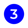 3_Numero_Azul_ PNG